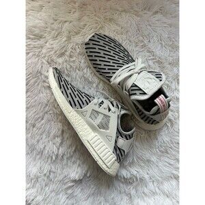 New Adidas Size 11 Men’s NMD Zebra Black White Stripes Sneakers